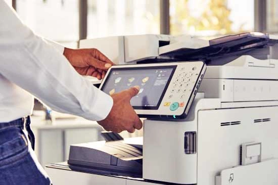 Professional Canon multifunction printer (MFP) available for commercial copier rental in Fresno 93720 near Woodward Park.
